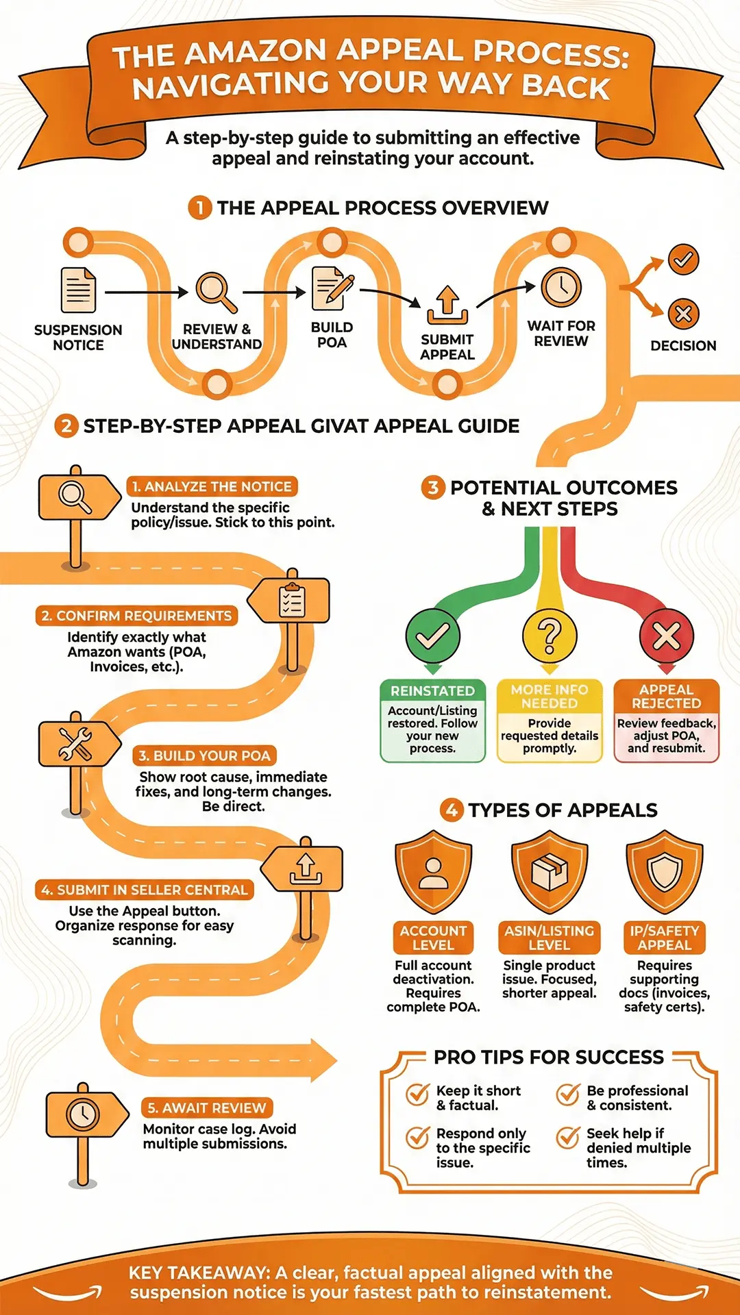 Infographic for Amazon Appeal Process